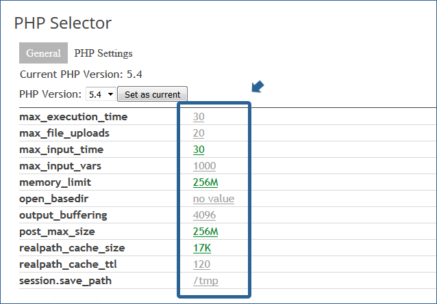 singoli parametri PHP