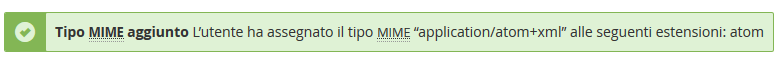 tipo MIME aggiunto