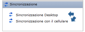 opzioni di sincronizzazione