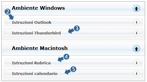 istruzioni per l'ambiente ambiente windows e macintosh