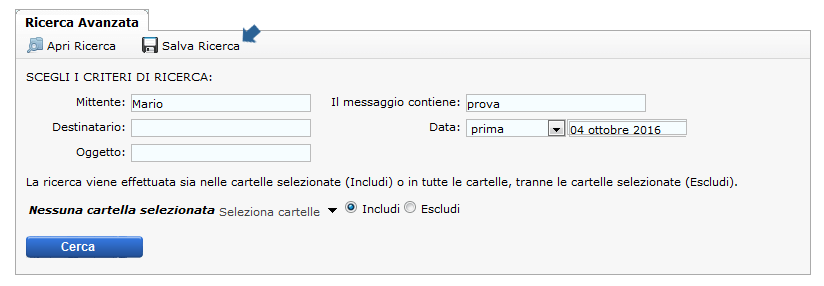 salva ricerca